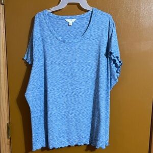 Terra & Sky Light Blue Short Sleeve Top